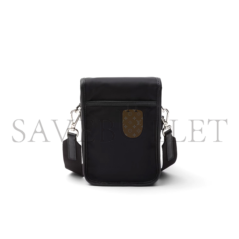 Pra*a re-nylon and saffiano leather shoulder bag 2vd043 (19*14*5.5cm)